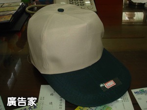 白底藍帽沿選舉帽/棒球帽/進香帽設計印刷就找廣告家